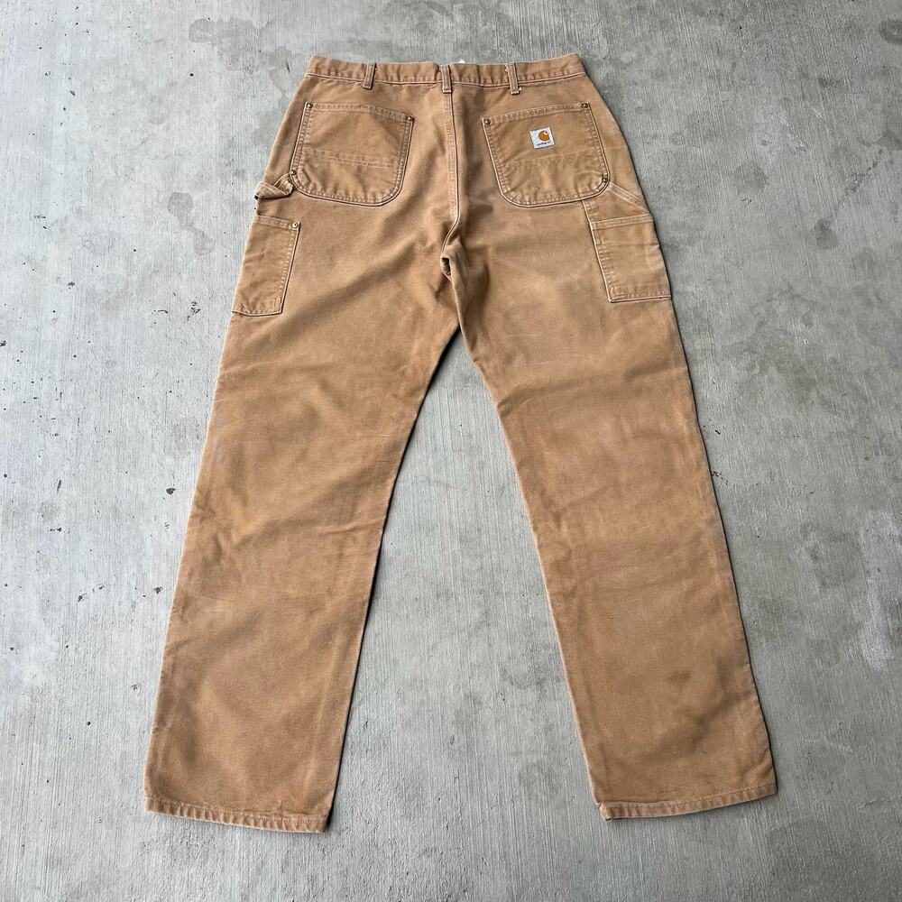 Carhartt brown double knee work wear carpenter pants - Picture 5 of 9